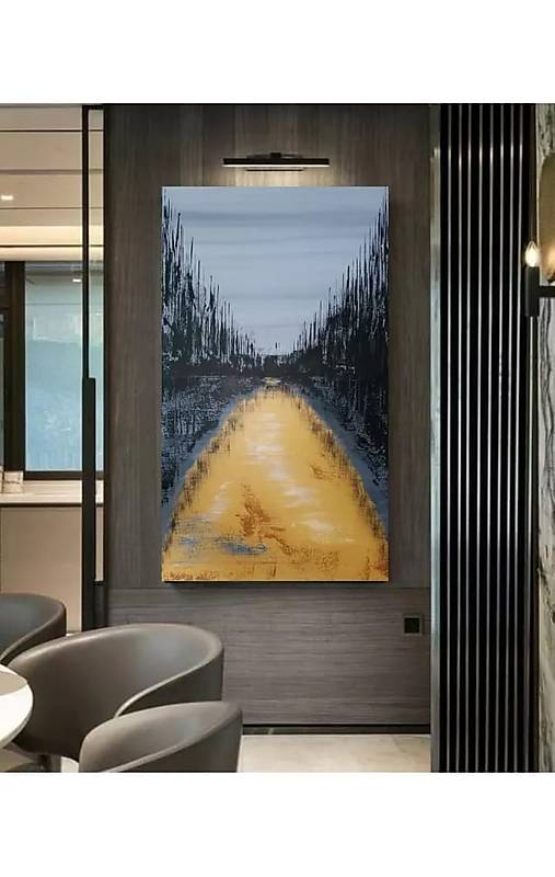 Obrazy - Zlatý obraz, proti proudu - 13270238_