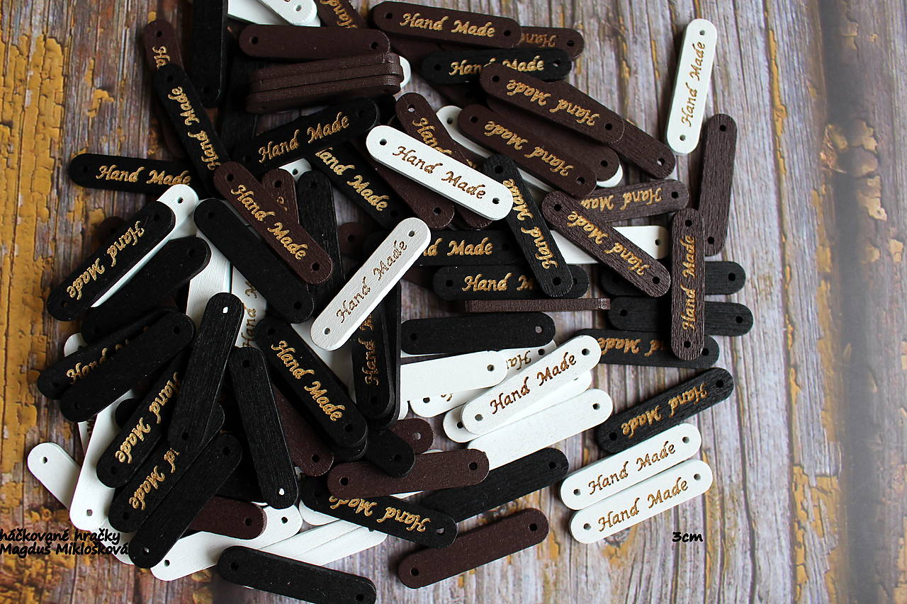 Drevené nášivky 3cm