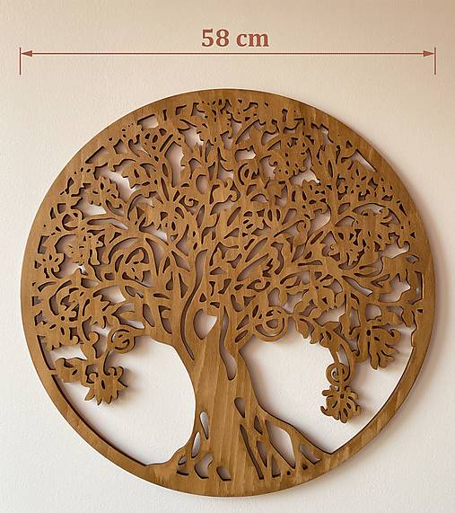 Strom plný radosti - 58 cm (odtieň rustikal)
