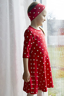 Detské oblečenie - Dievčenské šaty „Veselé bodky“ - 13278621_