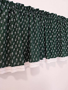 Úžitkový textil - Vitrážková záclonka s ľudovým motívom - 13284517_