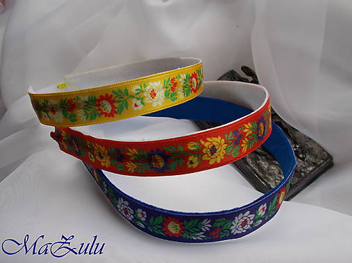 Ozdoby do vlasov - folklórne čelenky nielen na svadbu - 13281464_