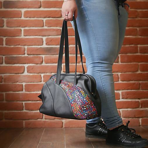 Kabelky - Kožená kabelka - Gazelina - 13285624_