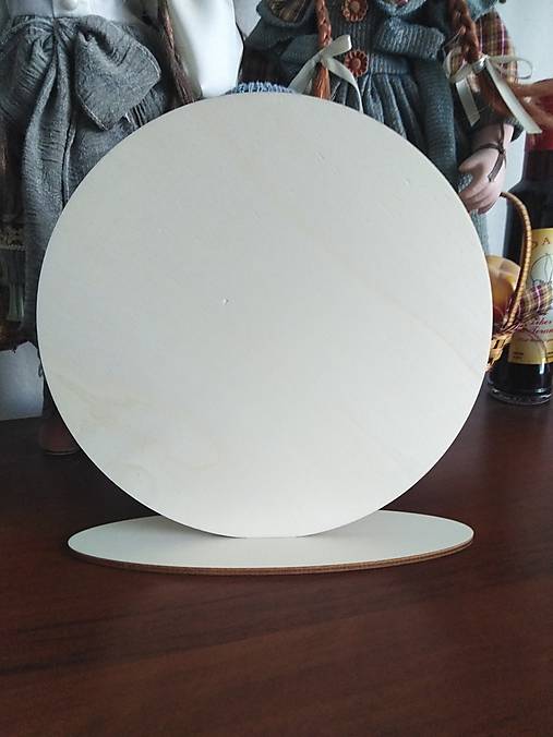 Polotovary - Kruh 20 cm + stojanček - 13285693_