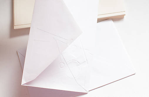 Papier - Obálka DL cream/embossovaná - 13285562_