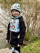 Detské oblečenie - Softshellová bunda JAZVEC (110/116) - 13284186_