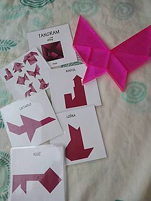 Hračky - Tangram (Svet - kartičky - náročnejšie) - 13285571_