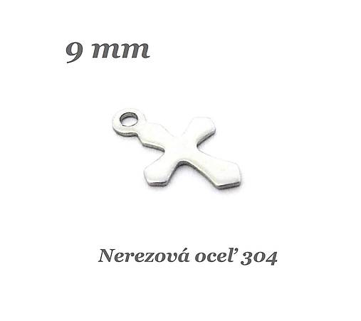 Komponenty - Krížik 9mm /M8141/ - nerezová oceľ 304 - 13286790_