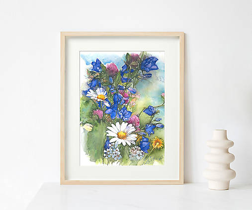 Fine Art Print "Lúčne kvety"