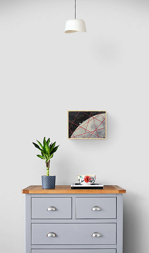 Obrazy - Na mesiaci 40x30 cm - 13291467_