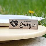 Tabuľky - Menovka - rodinka Spokojná - 13293568_