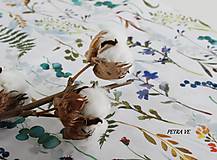 Detské čiapky - Lúčne kvety - detský bavlnený čepček - 13293265_