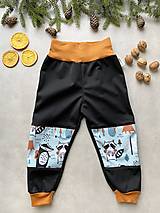 Detské oblečenie - Softshellové kalhoty JAZVEC (122/128) - 13291497_