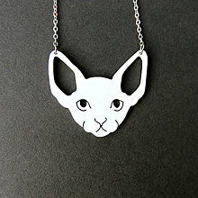Náhrdelníky - Catkin Rex... kočka, náhrdelník - 13293161_