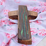 Dekorácie - Svadobný krížik z orechového dreva - 13295940_