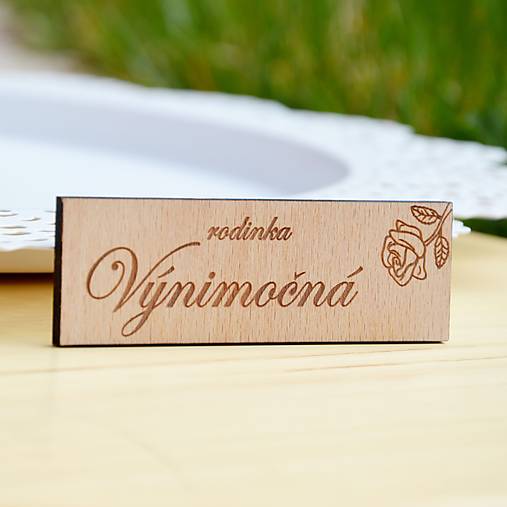Tabuľky - Menovka - rodinka Výnimočná - 13298699_