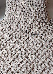 Úžitkový textil - Jemnučká a ľahká deka z priadze alize puffy slonovinová (Deka, farba slonovinová, rozmer cca (125 x 170) cm) - 13298724_