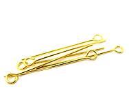 Komponenty - Ketlovacia ihla 30x0,7mm /zlatá farba/ /M6509/ - nerez.oceľ 304 - 13299865_