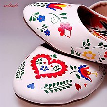 Ponožky, pančuchy, obuv - Folklórne balerínky (Lidové) - 13299830_