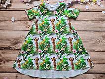 Detské oblečenie - Šaty - žirafky v bielom - 13301048_