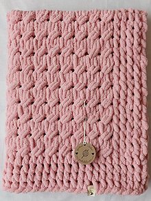 Úžitkový textil - Deka z vlny alize puffy (Objednávka, cca (70 x 90) cm - farba púdrová ružová) - 13302363_