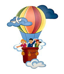 Dekorácie - Detská dekorácia teplovzdučný balón - 13302892_