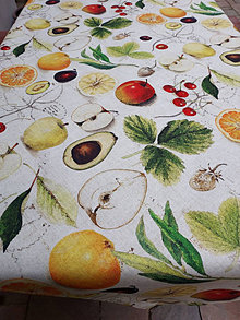 Úžitkový textil - Klasický obrus ovocie - 13305972_
