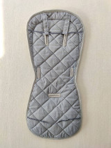 Detský textil - Podložka do kočíka PEG PEREGO 100% Merino TOP SUPER WASH Grey ELEGANT Bodka šedá - 13305432_