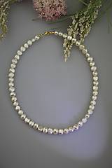 prírodné perly náhrdelník