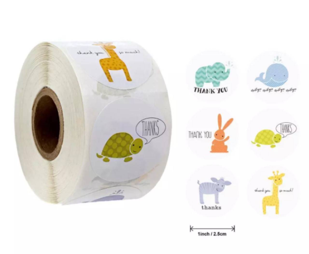 NA102 Nálepka thank you 2,5 cm 