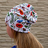 Čiapky, čelenky, klobúky - 11 vzorov - MULTIFUNKČNÁ čiapka (aj) na cop (na lúke) - 13305585_
