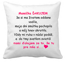 Úžitkový textil - Ďakujem Mamička - 13306743_