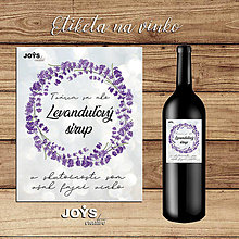 Úložné priestory & Organizácia - Samolepiaca vtipná etiketa na víno Tvárim sa ako Levanduľový sirup - 13306853_