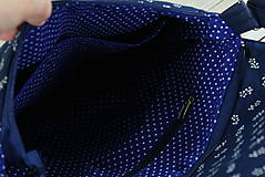 Kabelky - Modrotlačová kabelka Ria XL modrá AM 2 - 13309321_