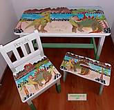Nábytok - Dinosaury - set do detskej izby - 13311948_