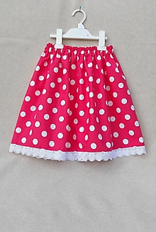 Detské oblečenie - Detská suknička s krajkou "bodky" - 13312822_