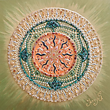 Obrazy - Mandala- Hviezda roda - Alatyr 40x40 - 13312903_