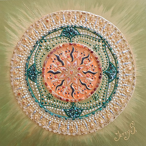 Mandala- Hviezda roda - Alatyr 40x40