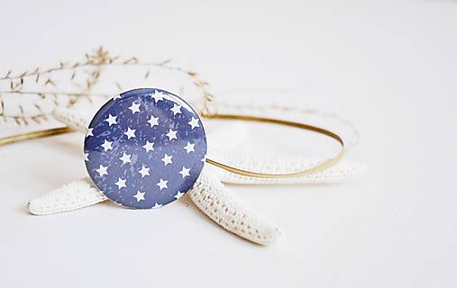 Brošne - Buttonky - námornícke (Hviezdičky) - 13317406_