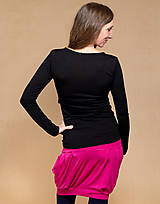 Tehotenské oblečenie - MERINO tričko na dojčenie (L - Ružová) - 13316376_