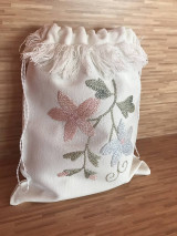 Úžitkový textil - Antibakteriálne vrecúško z ručne tkaného ľanu - 13316670_