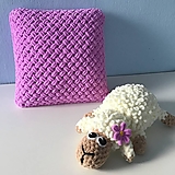 Úžitkový textil - fialkovo-ružový vankúšik - z Puffy Fine - 13317536_