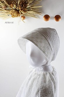 Detské čiapky - Mušelínový čepček, dvojvrstvový - 13316840_
