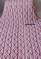 Úžitkový textil - Jemnučká a ľahká deka z priadze alize puffy púdrovo ružová - 13318033_