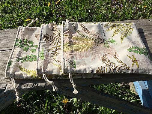 Úžitkový textil - vrecúško botanic.... - 13315304_