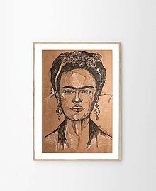 Kresby - Pozlatená Frida - 13322731_