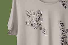 Topy, tričká, tielka - Dámske organické tričko - vetvičky - 13322342_