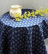 Úžitkový textil - Obrus. Modrotlačový ako z drevenej chalúpky. - 13322898_