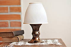 Svietidlá - Stolná lampa z keramiky- Elegant - 13323859_