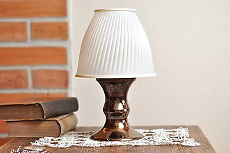 Svietidlá a sviečky - Stolná lampa z keramiky- Elegant - 13323859_